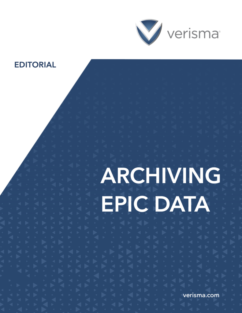 Verisma Archiving Epic Data Whitepaper
