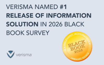 Verisma Recognized as #1 Release of Information Solution in 2026 Black Book Survey, Driving Superior Client Satisfaction