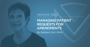 Managing Patient Requests for Amendments