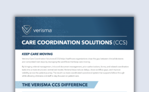 Verisma Care Coordination Solutions Product Sheet