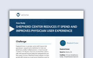 Verisma Case Shepherd Center
