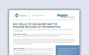 Verisma Case Study Baptist Medical