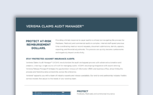 Verisma Claims Audit Manager Product Sheet