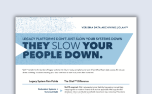 Verisma Data Archiving Product Sheet