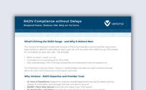 Verisma RADV Compliance without Delays