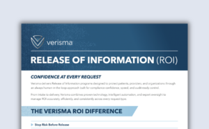 Verisma ROI Product Sheet