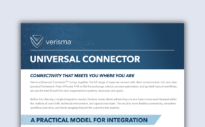 Verisma Universal Connector Product Sheet