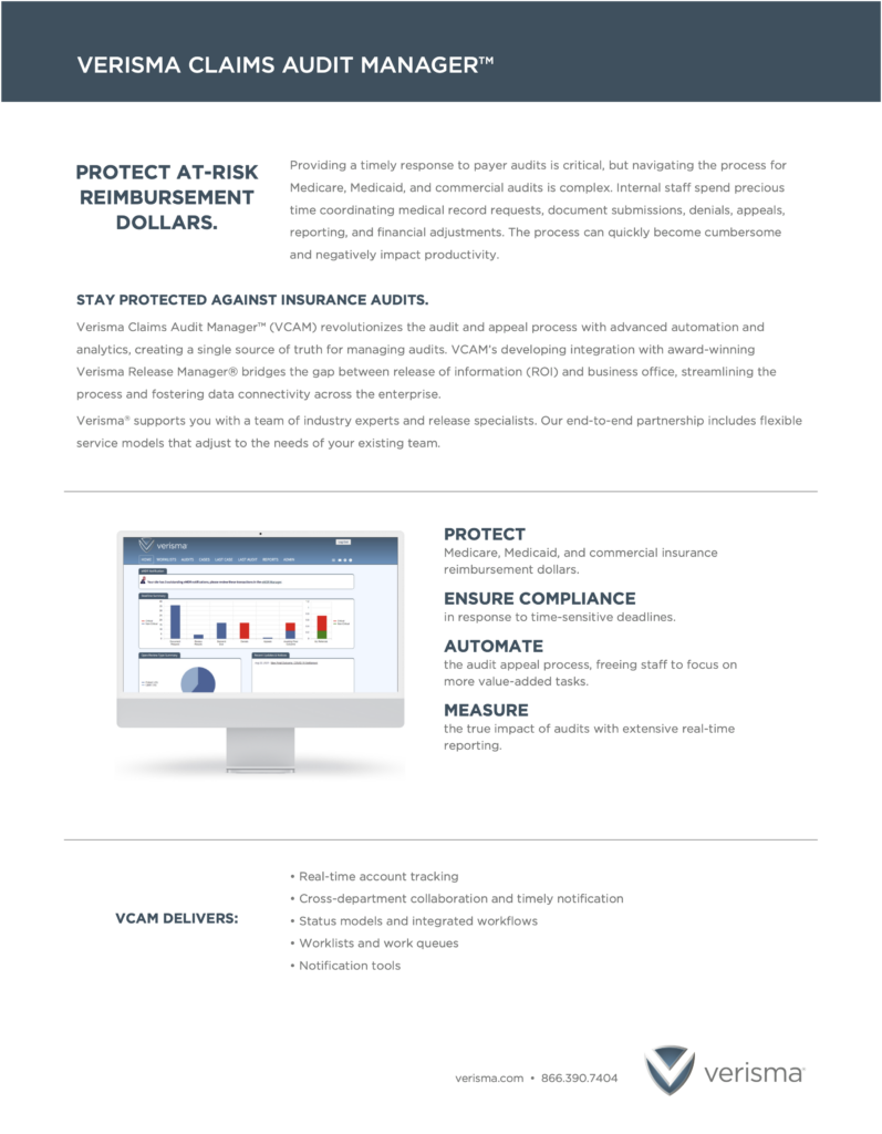 Verisma Claims Audit Manager™