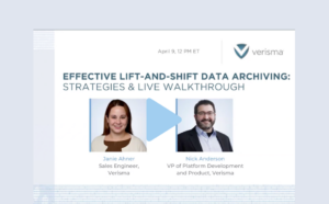 Webinar: Effective Lift and Shift Data Archiving Strategies