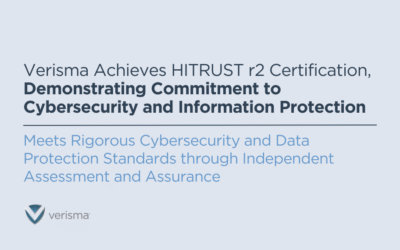 Verisma Achieves HITRUST r2 Certification,  Demonstrating Commitment to Cybersecurity and Information Protection