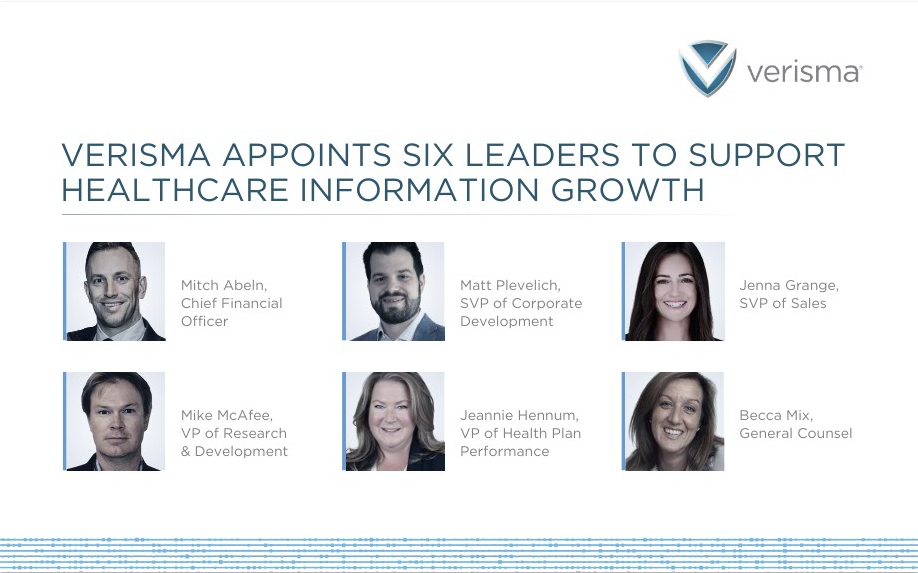 Verisma Appoints Six Leaders to Support Healthcare Information Growth